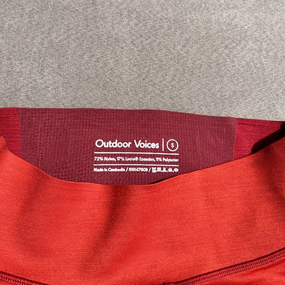 Outdoor Voices - Flex Zoom 7/8 Legging - Brick/Currant/Adobe - Picture 6 of 7